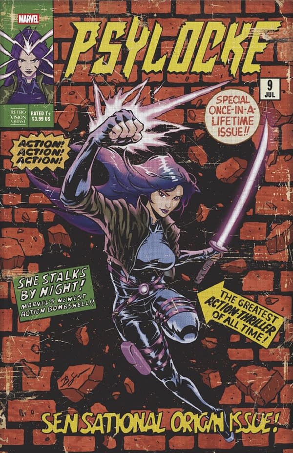 Cover image for PSYLOCKE #9 BENJAMIN SU RETROVISION VARIANT