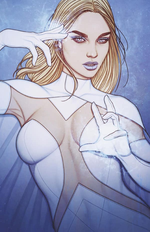 Cover image for EMMA FROST: THE WHITE QUEEN #2 JENNY FRISON VIRGIN VARIANT