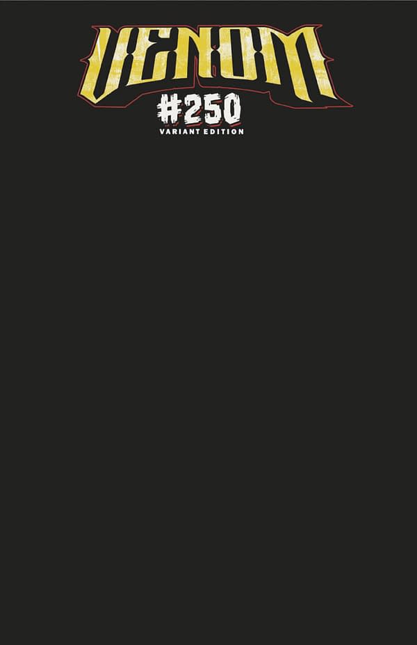 Cover image for VENOM #250 BLACK BLANK COVER VARIANT