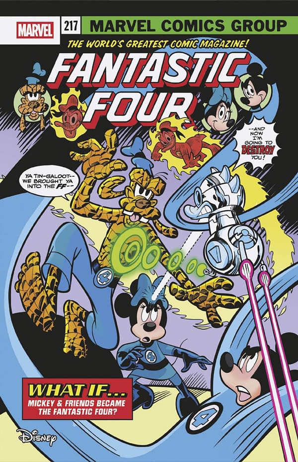 Cover image for FANTASTIC FOUR #5 MARCO PALAZZI DISNEY WHAT IF? FANTASTIC FOUR HOMAGE VARIANT