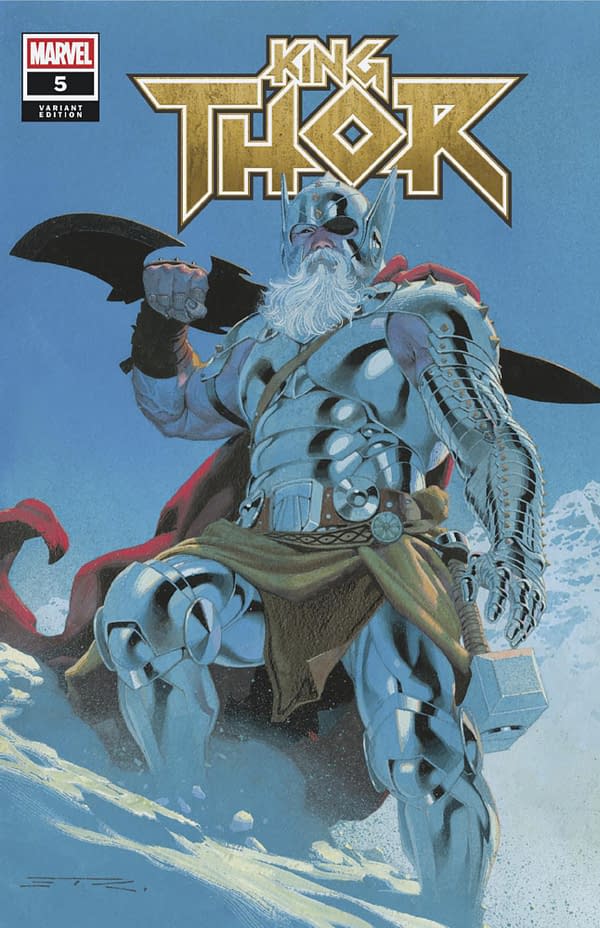 Cover image for BATTLEWORLD #4 ESAD RIBIC KING THOR VARIANT