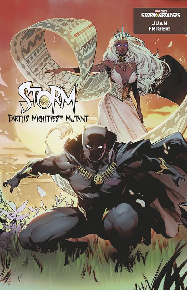 Cover image for STORM: EARTH'S MIGHTIEST MUTANT #1 JUAN FRIGERI BLACK PANTHER VARIANT