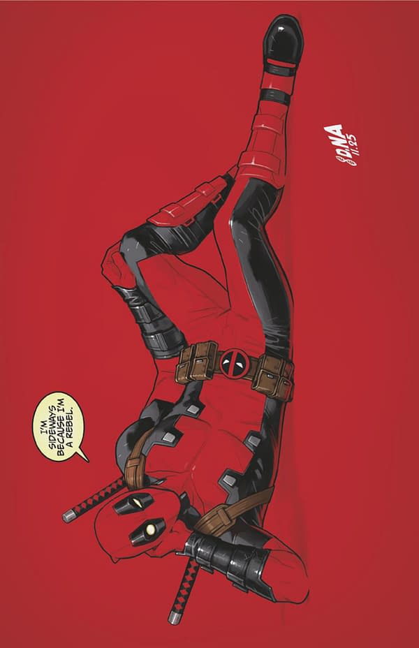 Cover image for WADE WILSON: DEADPOOL #1 DAVID NAKAYAMA COLOR BLOCK RED VIRGIN VARIANT