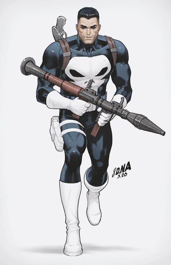 Cover image for PUNISHER #3 DAVID NAKAYAMA COLOR BLOCK WHITE VIRGIN VARIANT