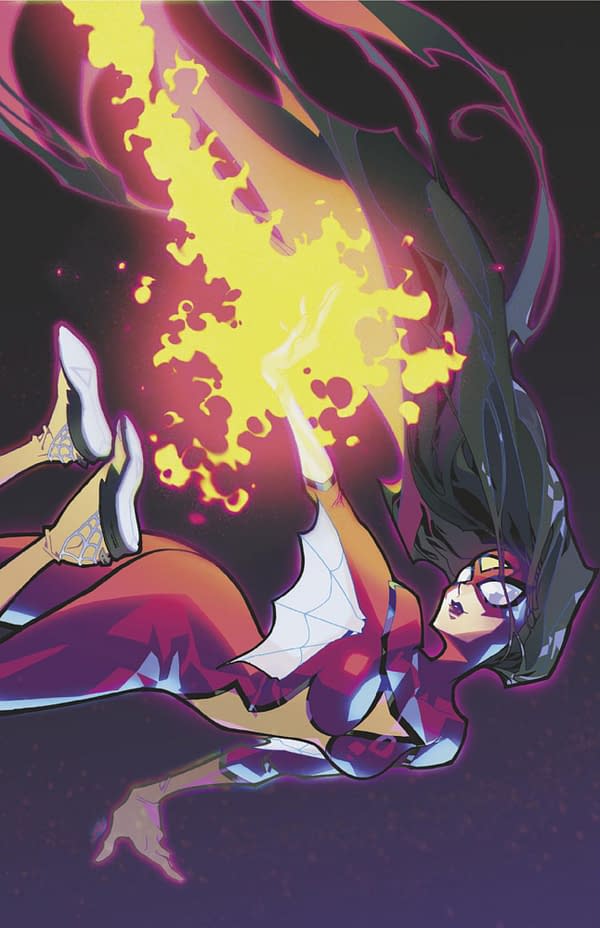 Cover image for SPIDER-WOMAN 50TH ANNIVERSARY SPECIAL #1 ROSE BESCH SPIDER-WOMAN VIRGIN VARIANT