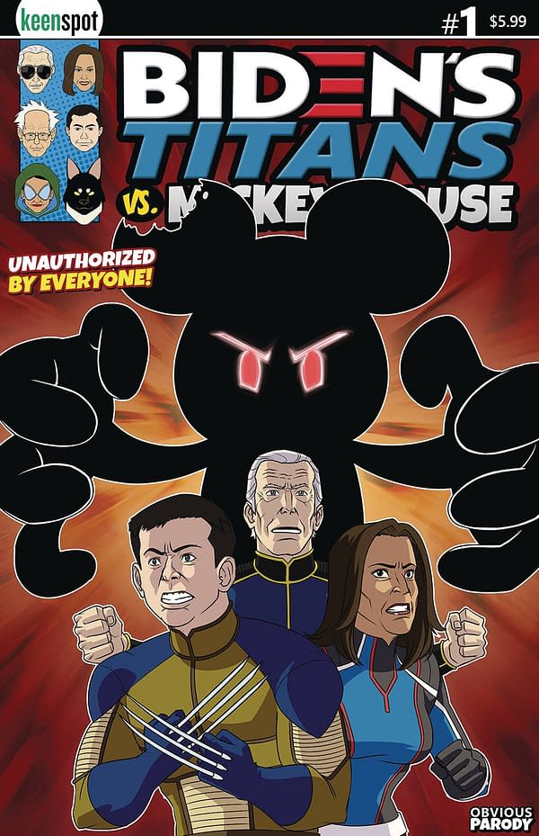 Cover image for BIDENS TITANS VS MICKEY MOUSE (UNAUTH) #1 CVR A MICKEY UNLEA