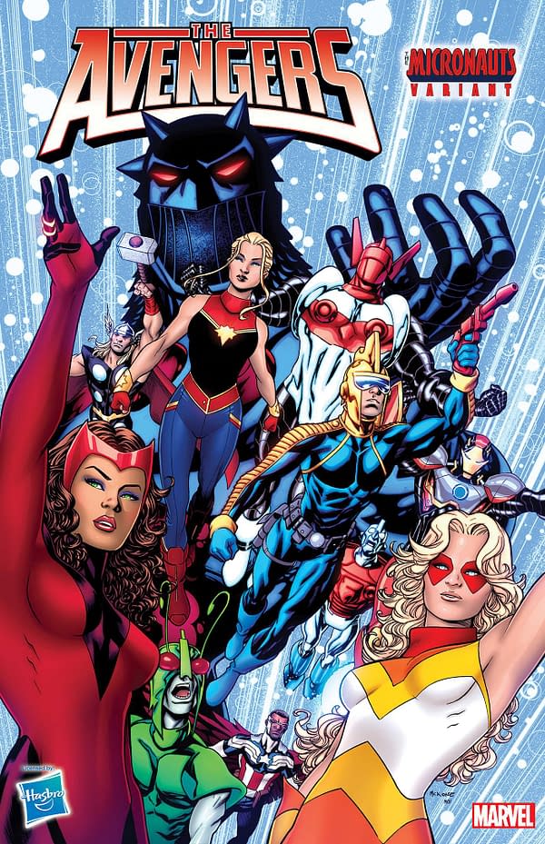 Cover image for AVENGERS #13 MIKE MCKONE MICRONAUTS VARIANT [FHX]