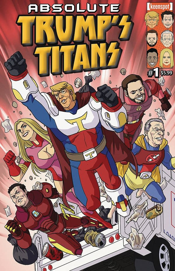 Cover image for ABSOLUTE TRUMPS TITANS #1 CVR B GARBAGE PEOPLE