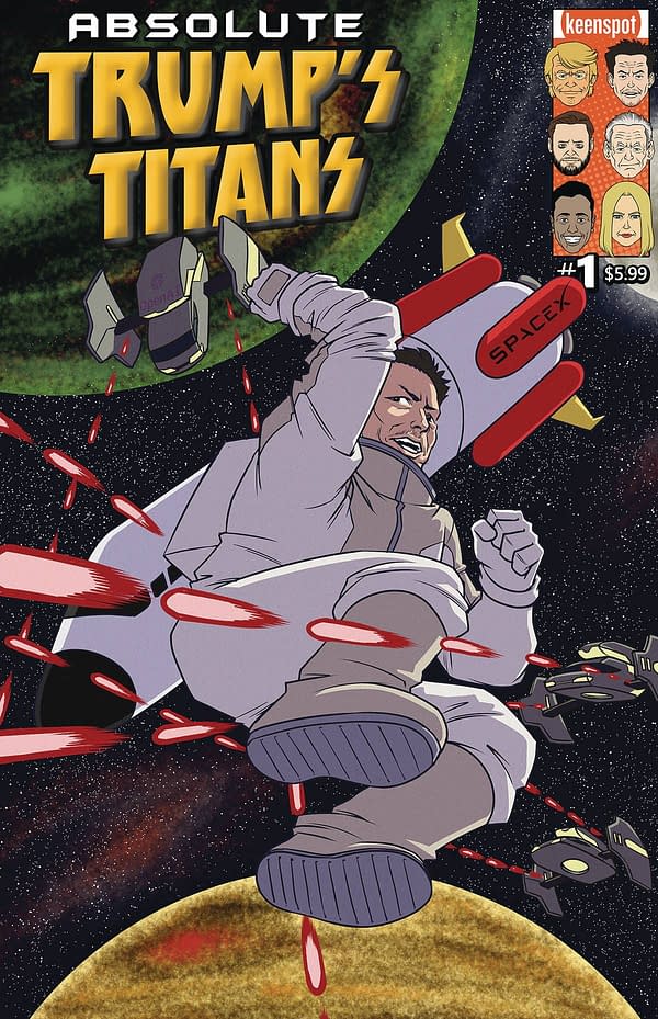 Cover image for ABSOLUTE TRUMPS TITANS #1 CVR E MUSK GI JOE #65 PARODY