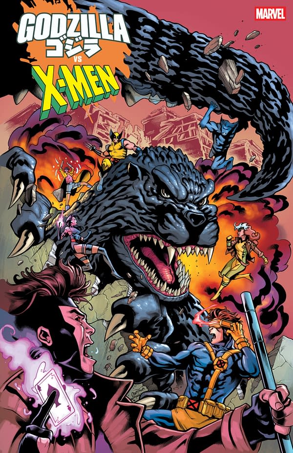Cover image for GODZILLA VS. X-MEN #1 CHRIS CAMPANA VARIANT