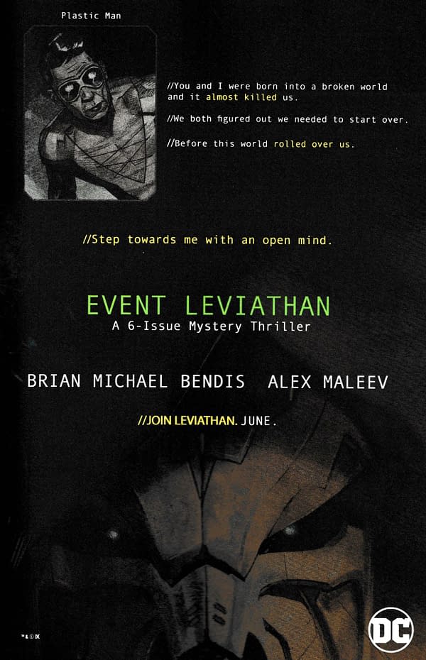 5 Full-Page Ads for Event Leviathan in Today's DC Comics