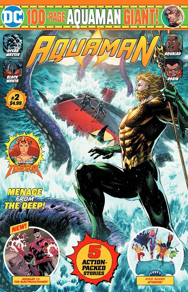Details on Aquaman Giant #2 - But Batman Giant #2 and Crisis Giant #2 HAve Orders Cancelled