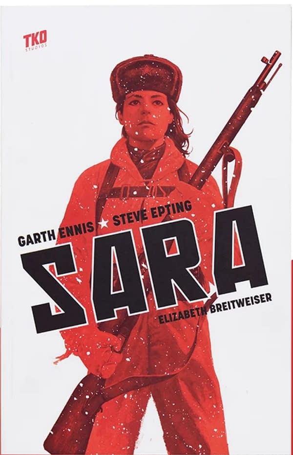 The cover of Sara by Garth Ennis, Steve Epting, and Elizabeth Breitweiser.