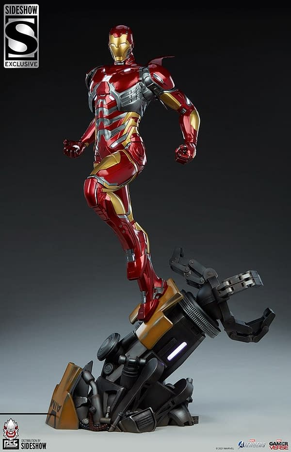 Marvel's Avengers Iron Man Gets New Light Up PSC Statue