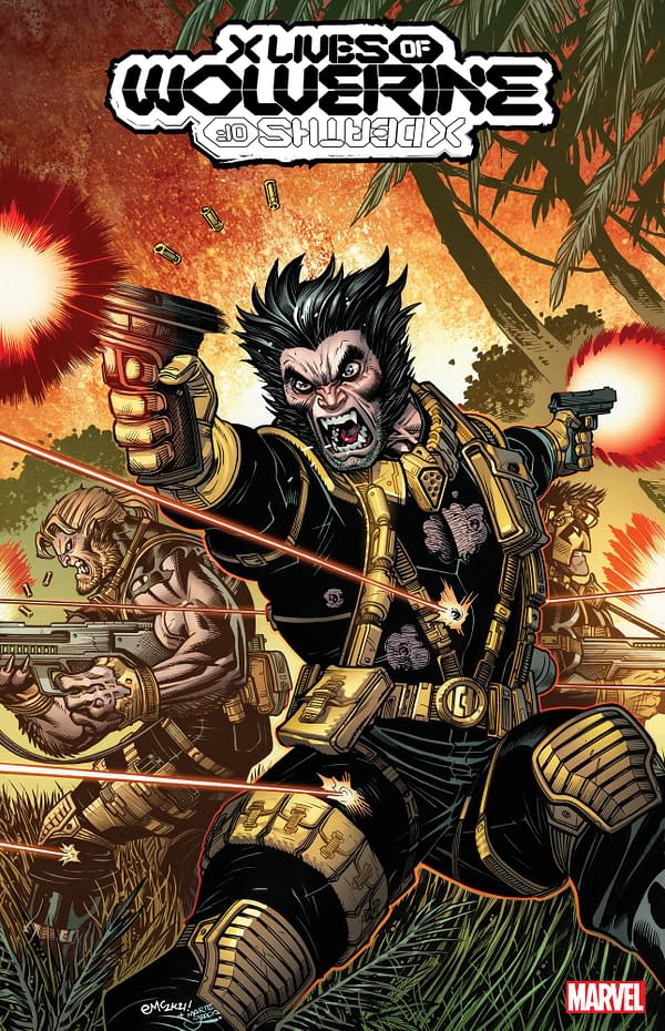 Cover image for X LIVES OF WOLVERINE 1 MCGUINNESS LIVES OF WOLVERINE VARIANT