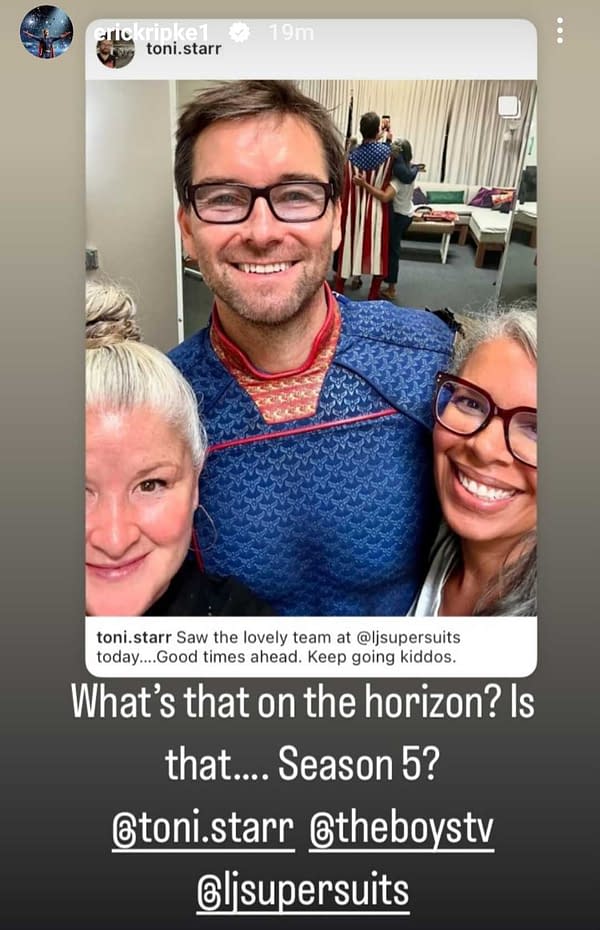 The Boys: Antony Starr Getting Homelander/Season 5 Costume Work Done