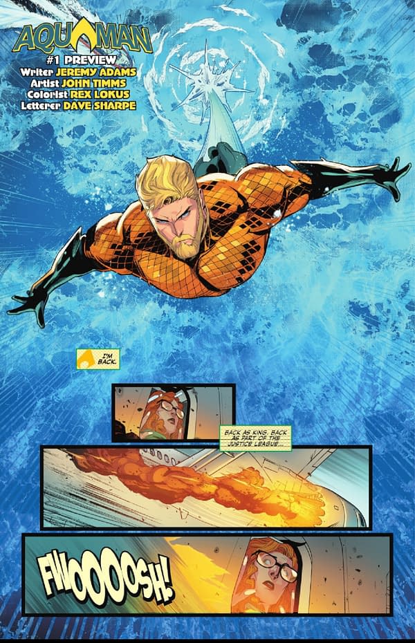 Aquaman #1 Lettered Preview