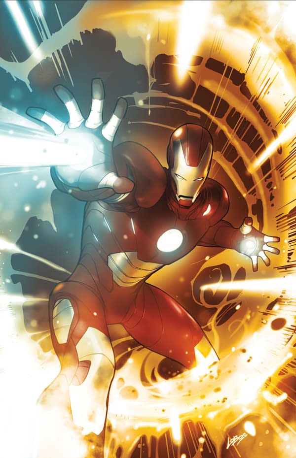 Cover image for IRON MAN #1 PABLO VILLALOBOS VIRGIN VARIANT