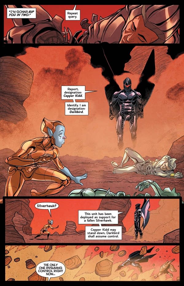 Interior preview page from ThunderCats x SilverHawks #2