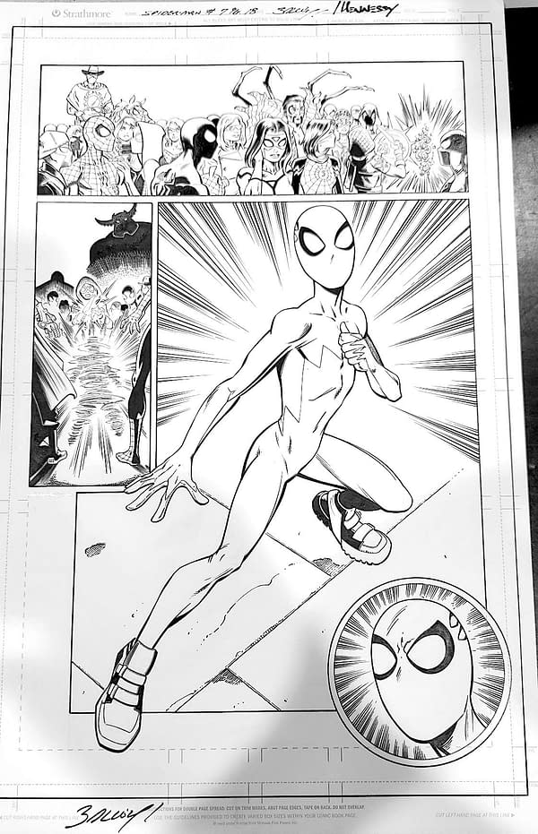 Original Spider-Man #7 Artwork Including First Spider-Boy, At Auction