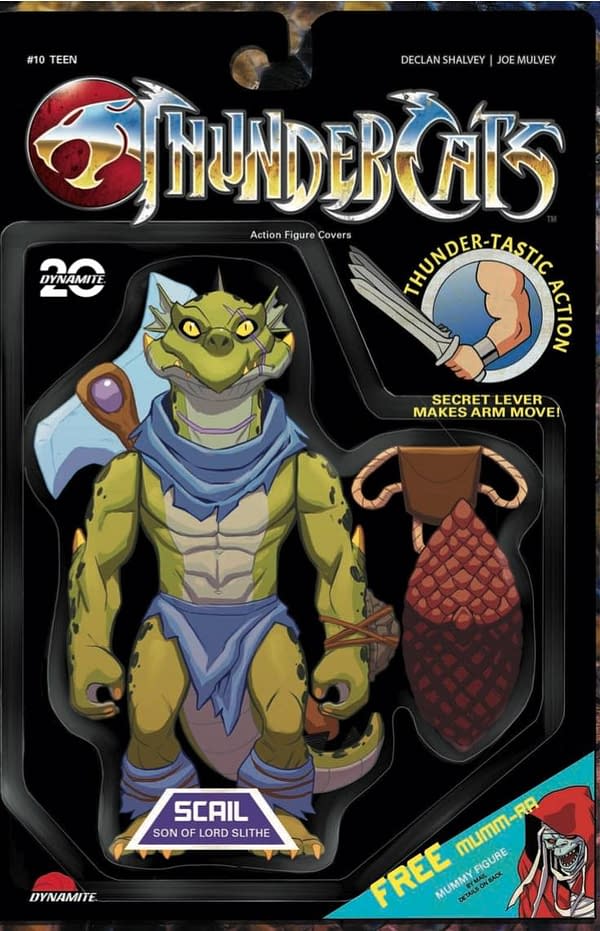 Cover image for THUNDERCATS #10 CVR R FOC MOSS ACTION FIGURE