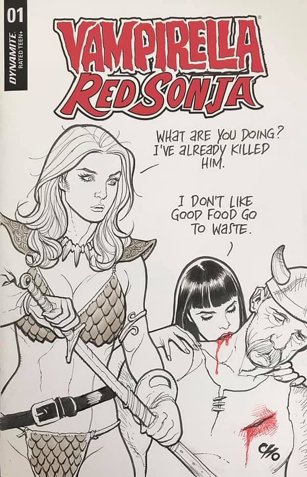 Frank Cho's Sketch Covers From Batltimore Comic Con