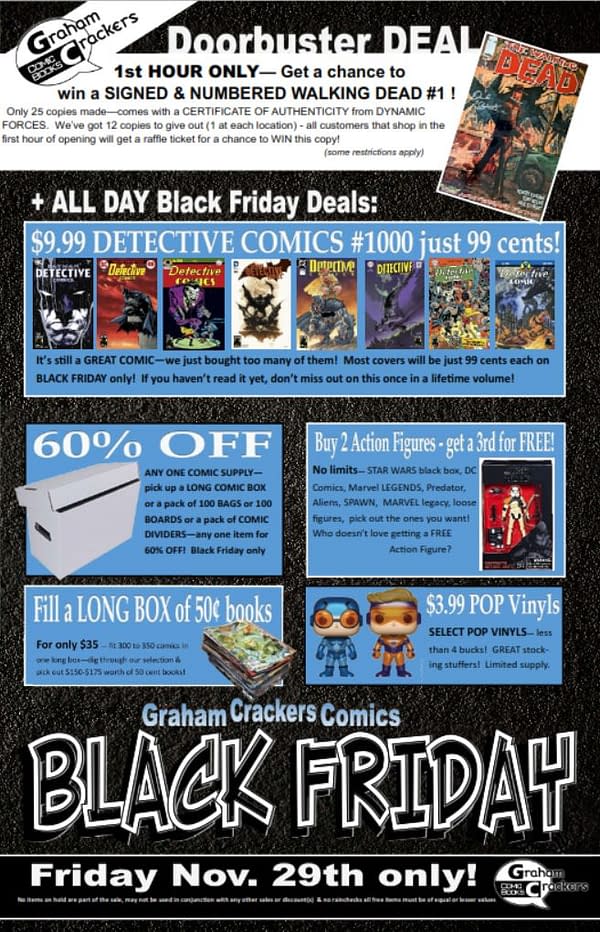 75 Comic Stores Running Black Friday Events Tomorrow&#8230;