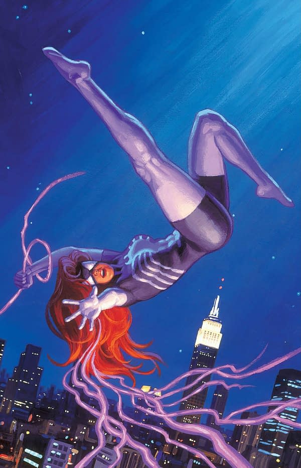 Cover image for SPIDER-WOMAN 4 GREG AND TIM HILDEBRANDT SPIDER-WOMAN MARVEL MASTERPIECES III VIRGIN VARIANT [GW]
