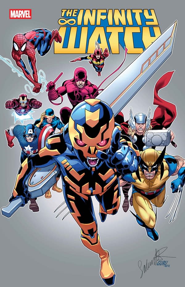 Cover image for INFINITY WATCH #4 SALVADOR LARROCA COVER