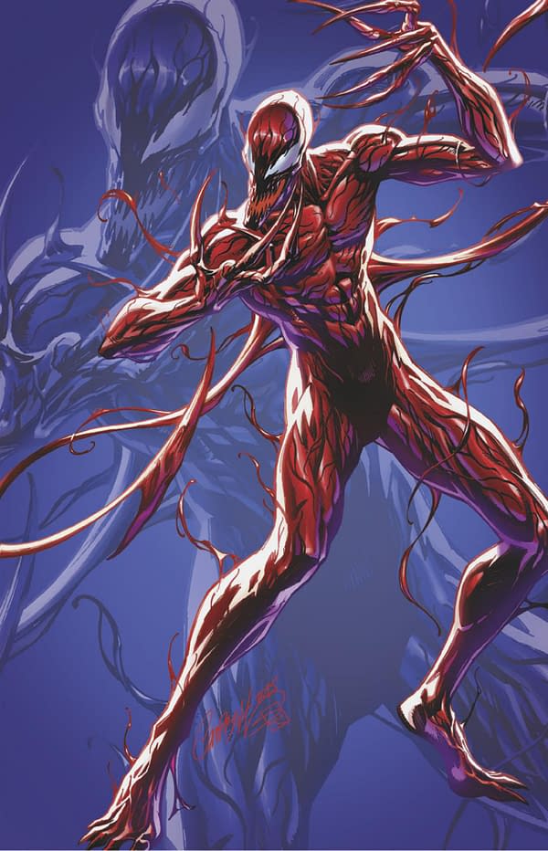 Cover image for EDDIE BROCK: CARNAGE #7 J. SCOTT CAMPBELL JUST SPECTACULAR COLLECTION VIRGIN VARIANT