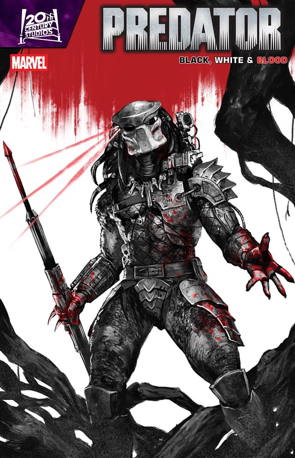 Cover image for PREDATOR: BLACK, WHITE & BLOOD #2 SKAN VARIANT