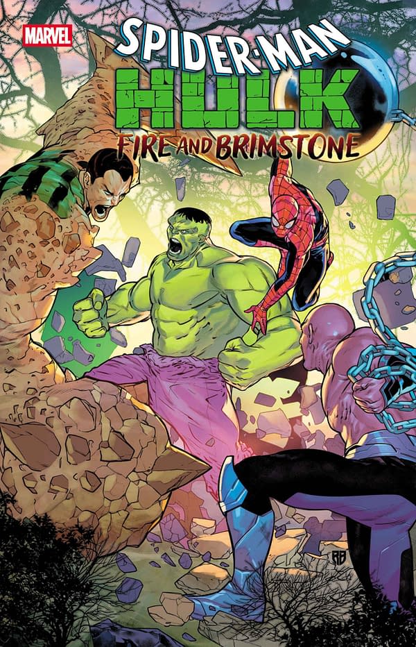Cover image for SPIDER-MAN / HULK: FIRE AND BRIMSTONE #1 R.B. SILVA COVER
