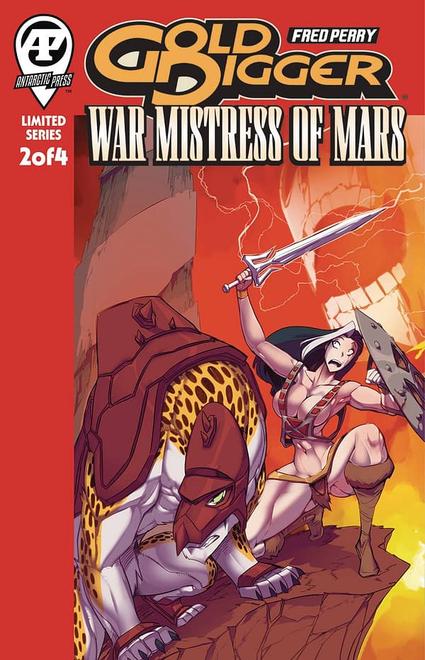 Cover image for GOLD DIGGER WAR MISTRESS OF MARS #2 (OF 4) (MR)