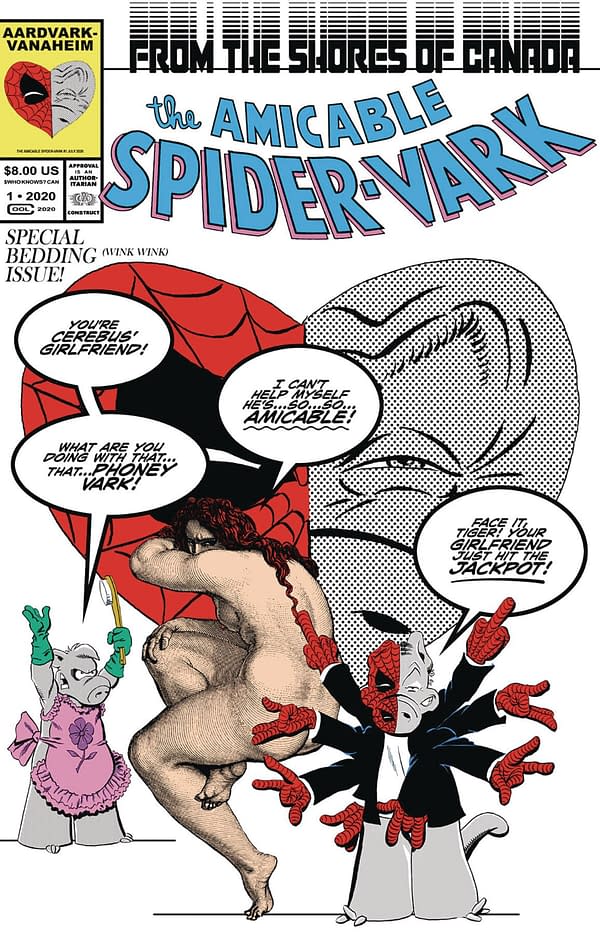 Dave Sim Turns Cerebus Into a Married Spider-Man in August.