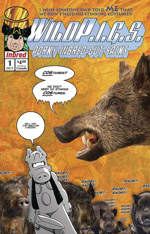 Dave Sim's Cerebus Does Jim Lee's WildCATS to Tackle Wild Pig Menace