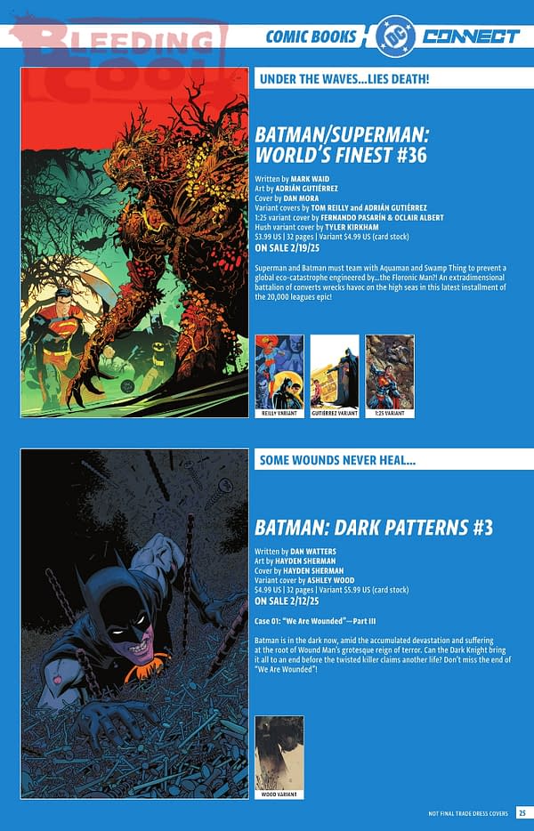 Bleeding Cool Presents: DC Comics' Full Februry 2025 Solicitations