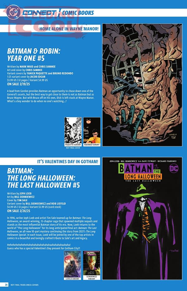 Bleeding Cool Presents: DC Comics' Full Februry 2025 Solicitations