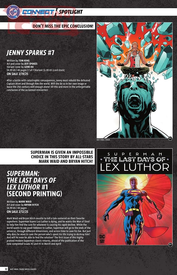 Bleeding Cool Presents: DC Comics' Full Februry 2025 Solicitations