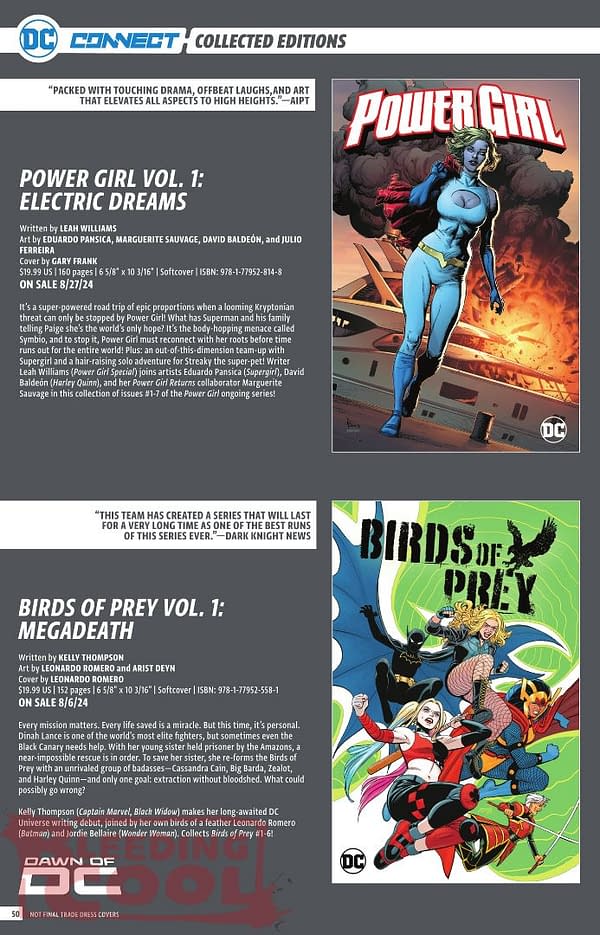 Bleeding Cool Presents: DC Comics July 2024 Full Solicits
