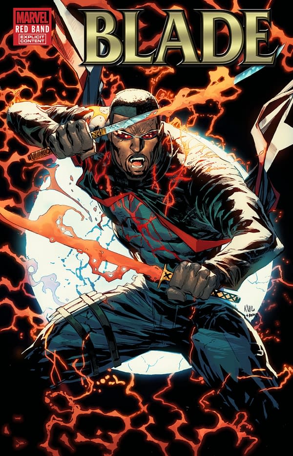 Cover image for BLADE: RED BAND #1 KEN LASHLEY RED FOIL VARIANT [POLYBAGGED]