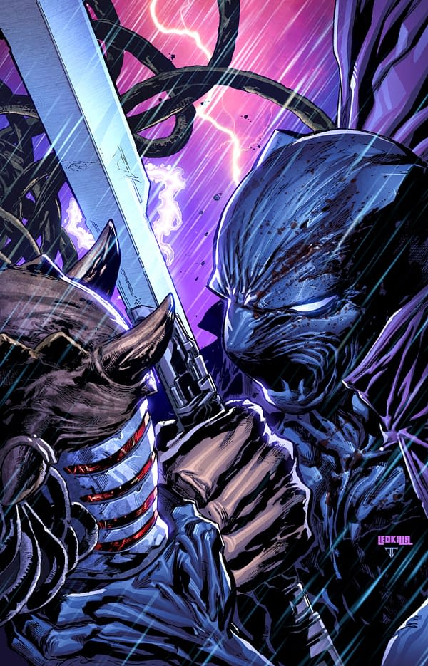 Cover image for PREDATOR VS. BLACK PANTHER #3 KEN LASHLEY VIRGIN VARIANT