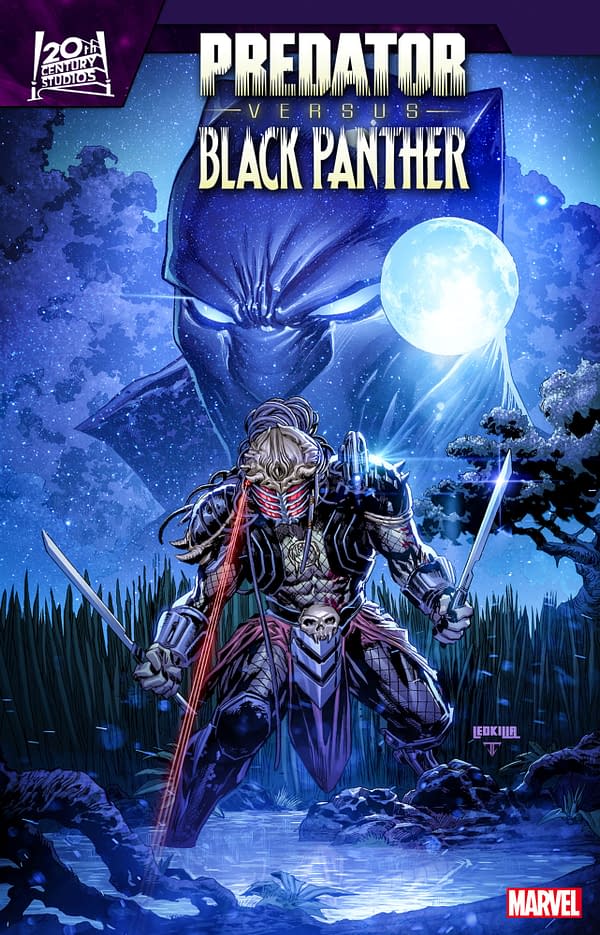 Cover image for PREDATOR VS. BLACK PANTHER #4 KEN LASHLEY VARIANT