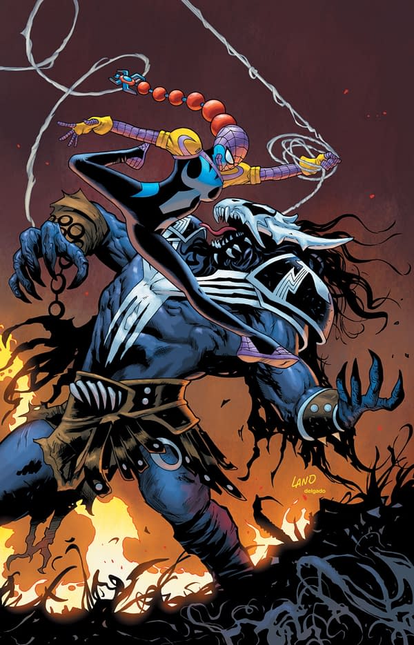 Cover image for SPIDER-VERSE VS. VENOMVERSE #1 GREG LAND VIRGIN VARIANT