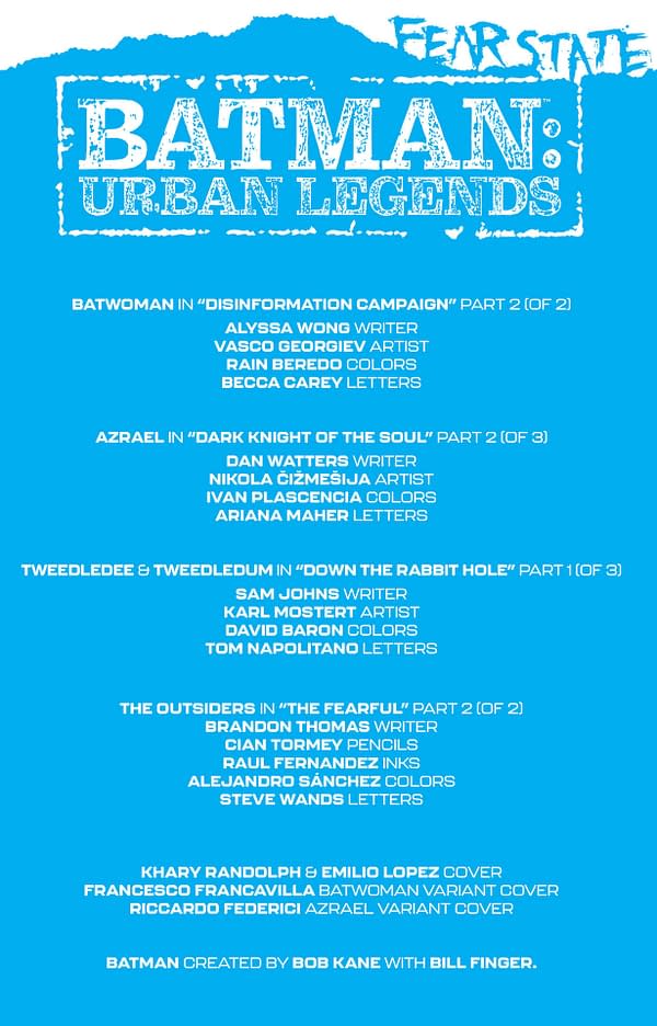 Interior preview page from BATMAN URBAN LEGENDS #9 CVR A KHARY RANDOLPH (FEAR STATE)