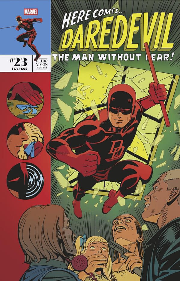Cover image for DAREDEVIL #23 LEO ROMERO RETROVISION VARIANT
