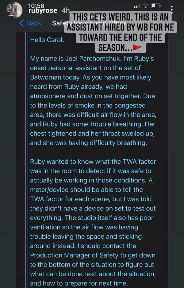 Batwoman: Ruby Rose Doubles Down on Claims; Posts Emails, Messages
