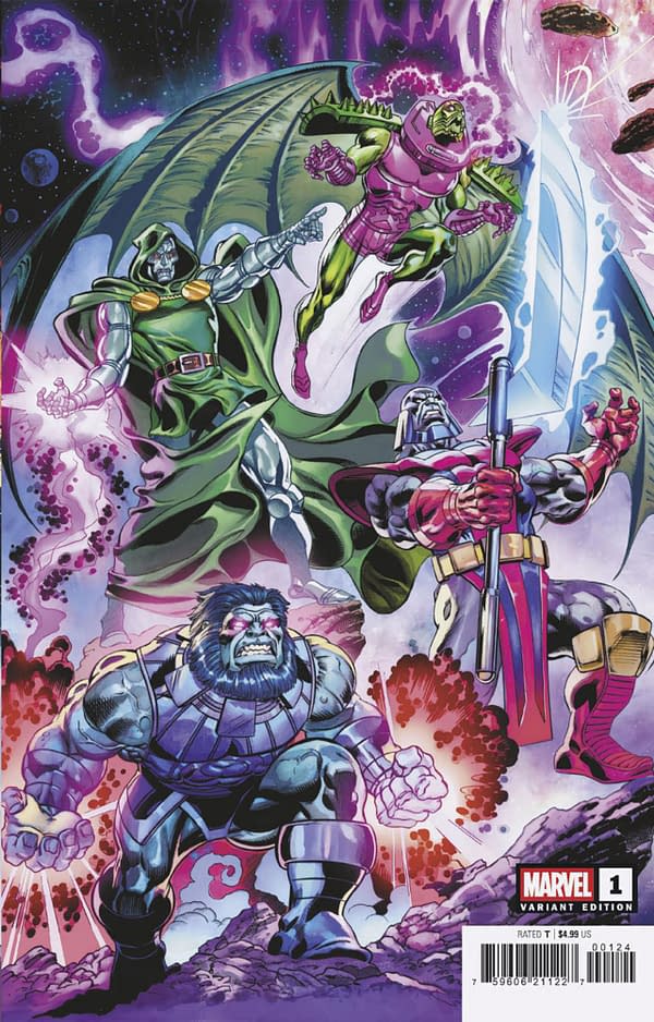 Cover image for FANTASTIC FOUR #1 CLAUDIO CASTELLINI WRAPAROUND VARIANT