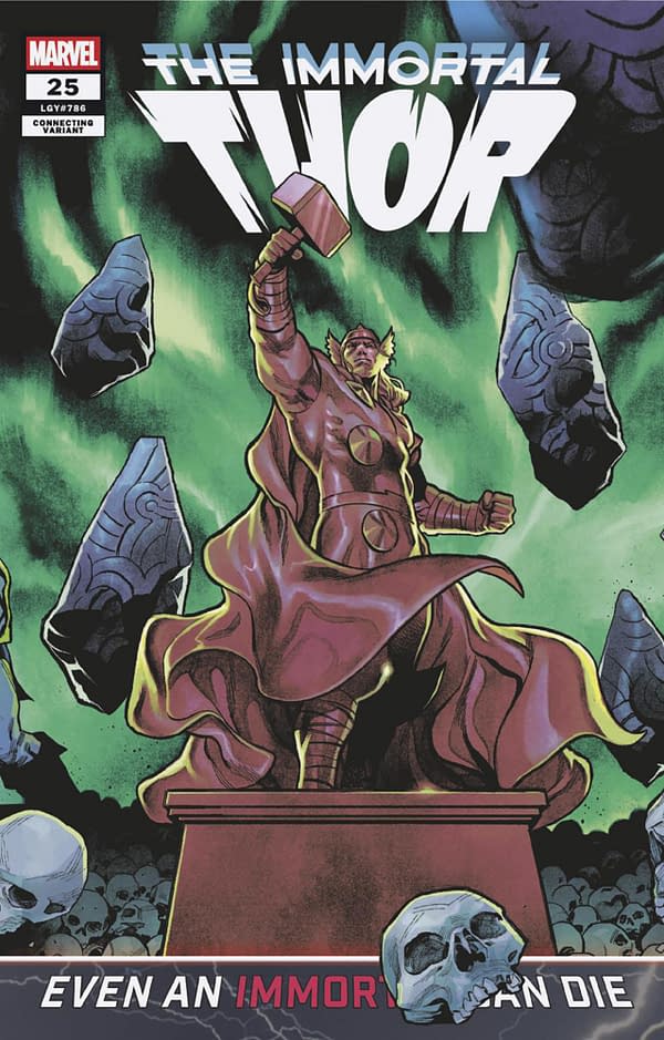 Cover image for IMMORTAL THOR #25 MARTIN COCCOLO DEATH OF THE IMMORTAL THOR 3-PART CONNECTING VARIANT