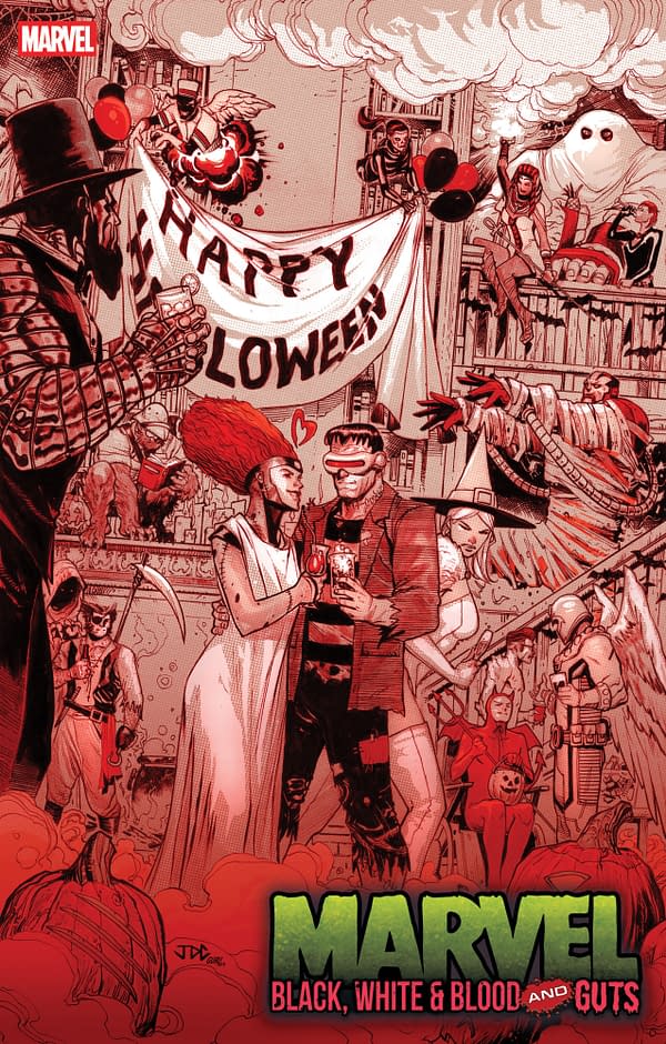 Cover image for MARVEL: BLACK, WHITE & BLOOD AND GUTS #1 JOSHUA CASSARA VARIANT