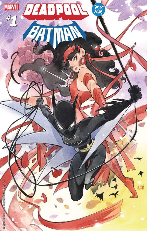 Cover image for MARVEL/DC: DEADPOOL/BATMAN #1 PEACH MOMOKO VARIANT